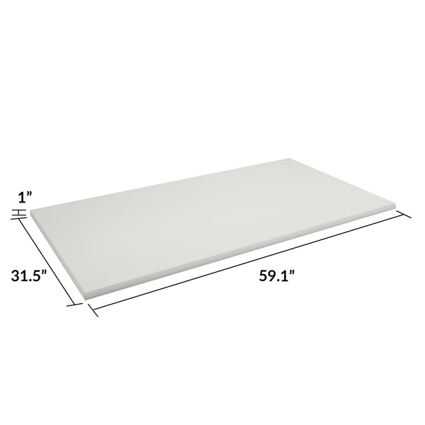 BRIDGEPORT 60” Desktop - White - 1-Pack