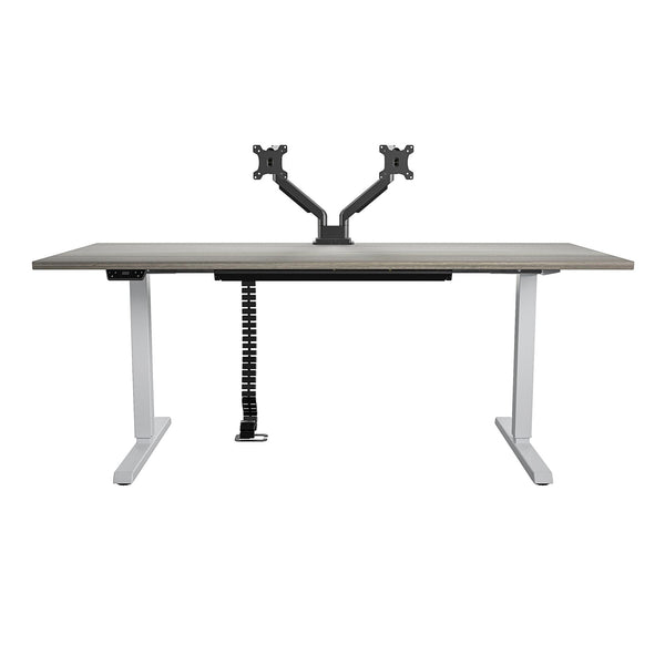 E-Lift Pro-Desk V3 72" Top, Drawer & Management cable chain and tray & Dual Monitor Arm - N/A - N/A
