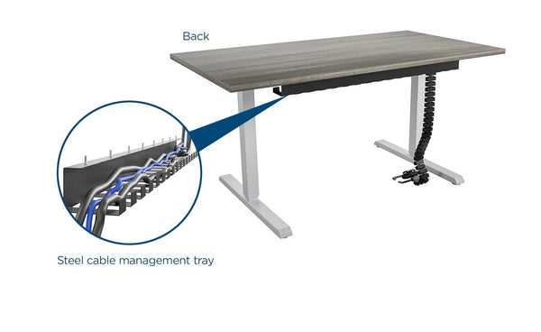 60" BRIDGEPORT Pro-Desk: The Professional - Espresso - 5’ Straight