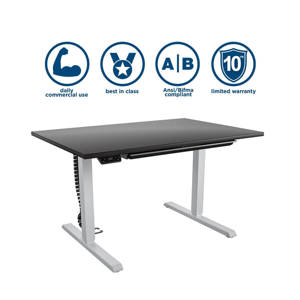 60" BRIDGEPORT Pro-Desk: The Professional - Espresso - 5’ Straight
