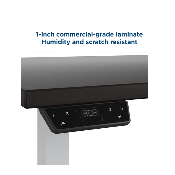 60" BRIDGEPORT Pro-Desk: The Professional - Espresso - 5’ Straight