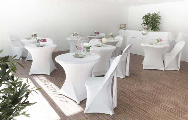 Banquet Resin Stacking Folding Chair with Fanback - White - 8-Pack