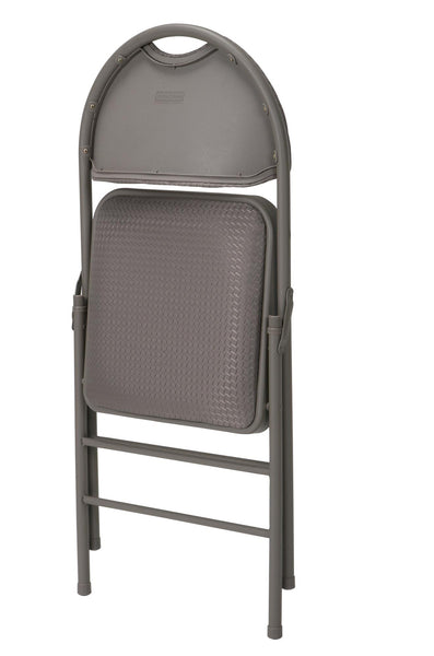 COSCO XL Comfort Fabric Folding Chair with Handle Hole - Taupe - N/A