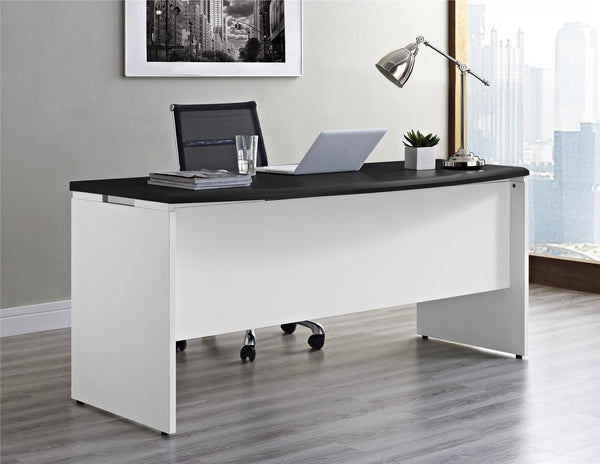 Bridgeport Commercial V-2 Executive Desk - Gray - N/A