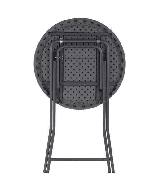 ZOWN Classic Commercial Cocktail Folding Table - Gray - 1-Pack