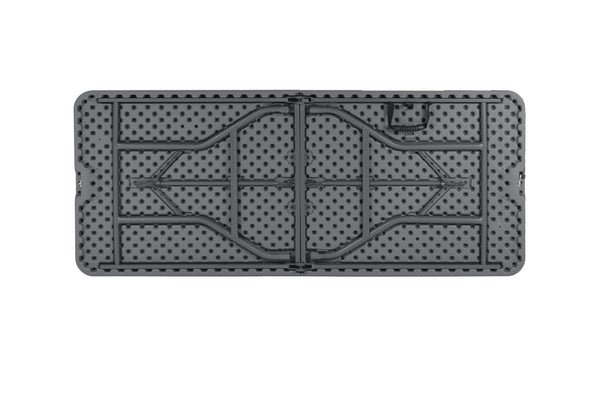 ZOWN Classic 6’ Commercial Fold-in-Half Blow Mold Table - Gray - 1-Pack