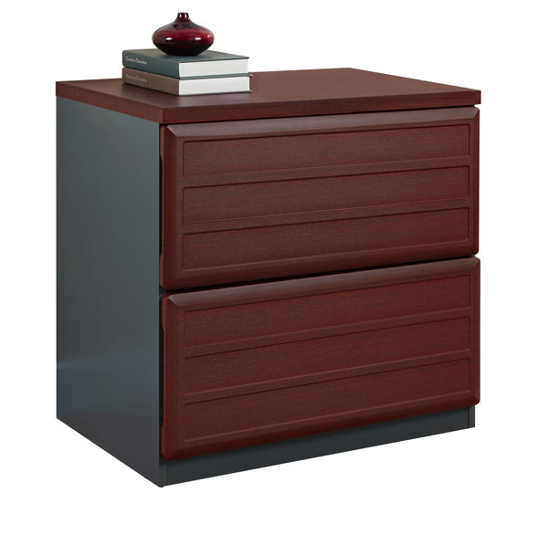 BRIDGEPORT Commercial V-2 Lateral File Cabinet - Cherry - N/A