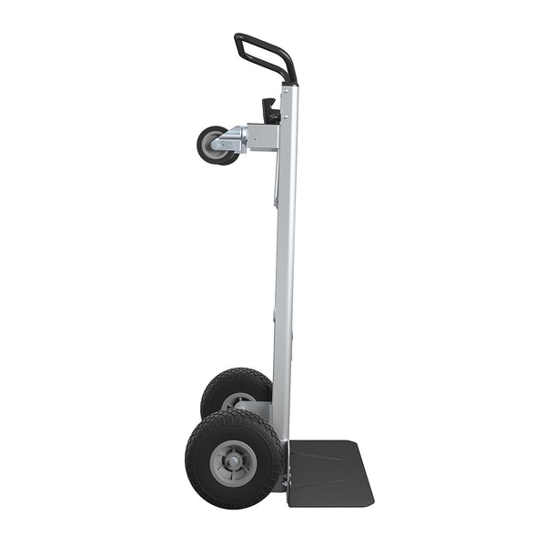 COSCO 2-in-1 Hybrid Handtruck, Commercial Use, 1000lb/800lb Weight capacity - Silver - N/A