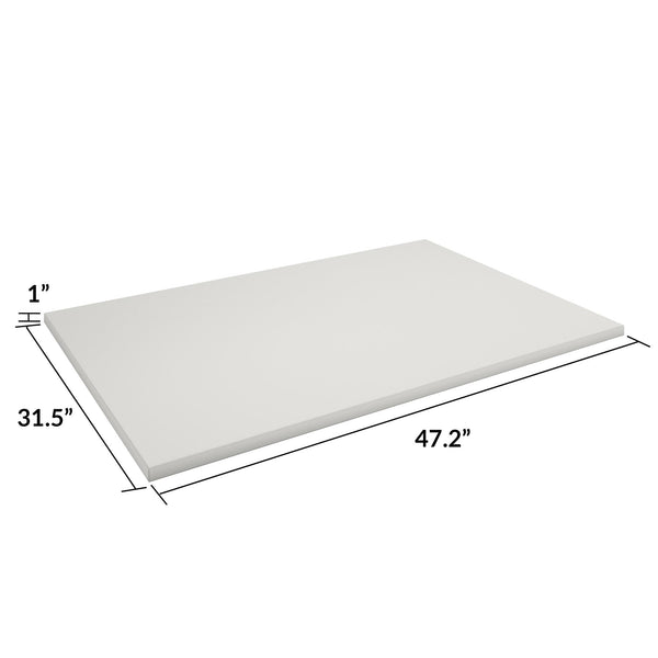 BRIDGEPORT 48” Desktop - White - 1-Pack