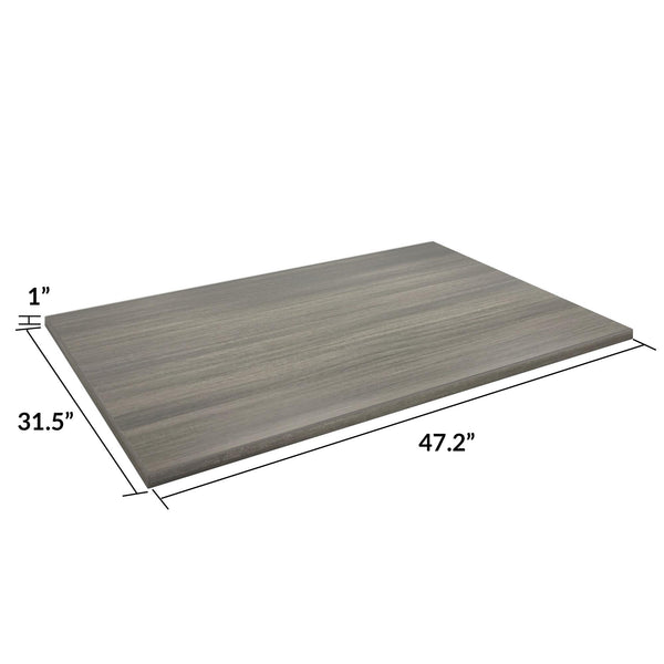 BRIDGEPORT 48” Desktop - Gray (Wood Grain) - 1-Pack