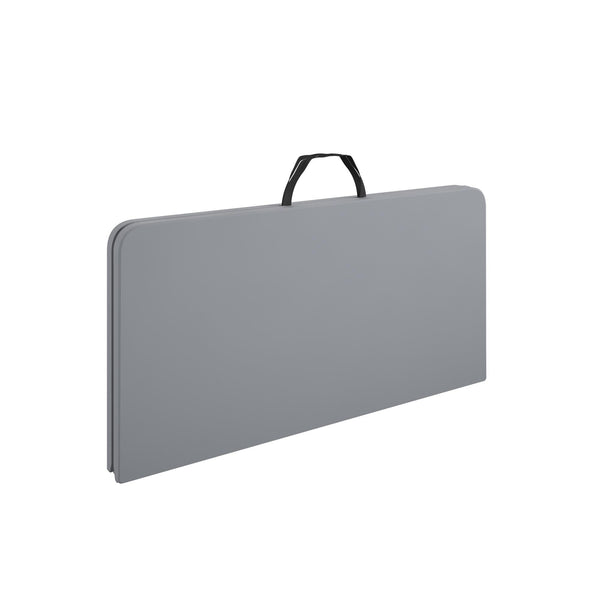 COSCO XL 38.5" Fold-in-Half Card Table w/ Handle, Gray, Indoor & Outdoor, Wheelchair Accessible - Gray - 1-Pack