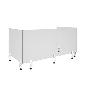 BRIDGEPORT 60" Plexiglass Sneeze Guard - Natural - 1-Pack