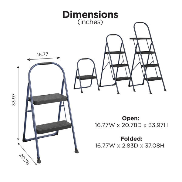 COSCO 2-Step BIG Step Step Stool - Navy - N/A