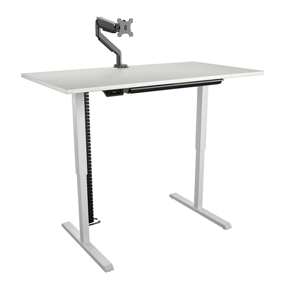 60" BRIDGEPORT Pro-Desk: The Entrepreneur - White - 5’ Straight