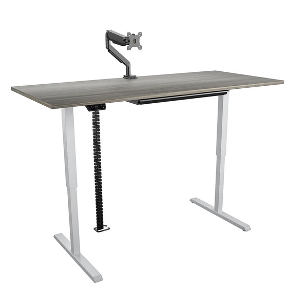 E-Lift Pro-Desk V2 72" Top, Drawer & Management cable chain and tray & Single Monitor Arm - N/A - N/A