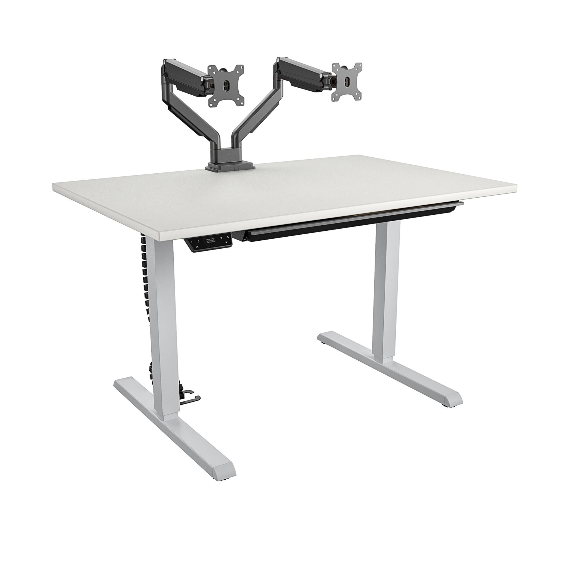 48" BRIDGEPORT Pro-Desk: The Executive - White - 4’ Straight