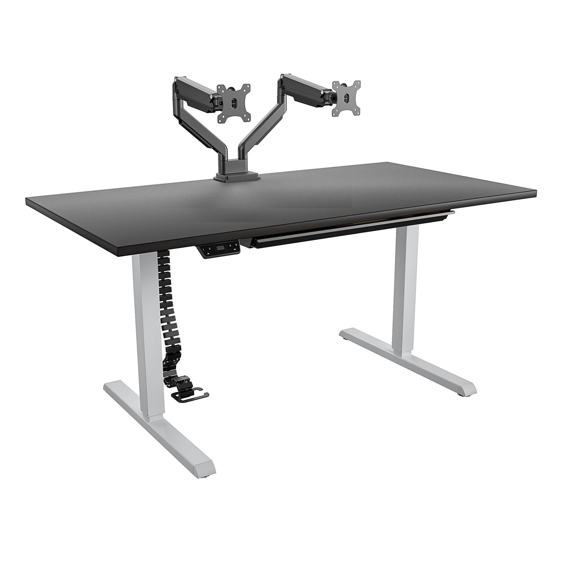 60" BRIDGEPORT Pro-Desk: The Executive - Black Espresso - 5’ Straight