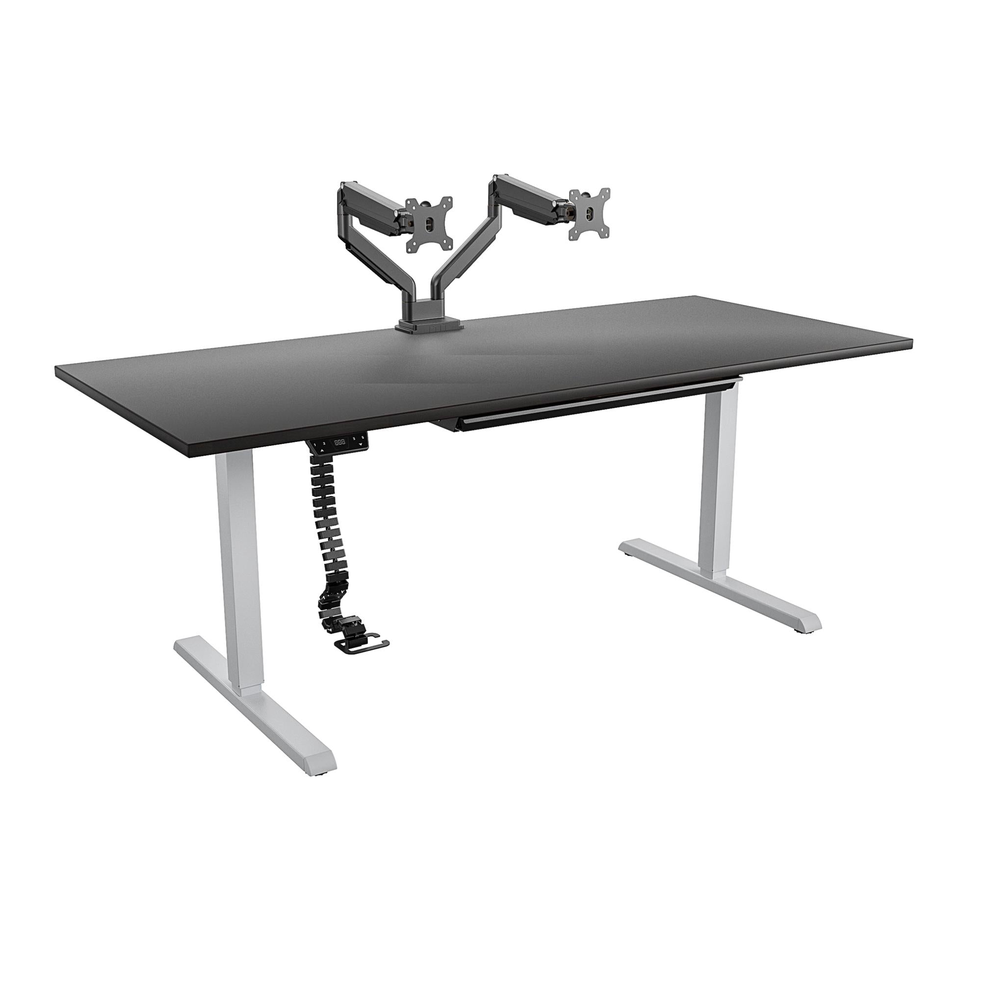 BRIDGEPORT E-Lift Pro-Desk V3 72" Top - Black Espresso - 1-Pack