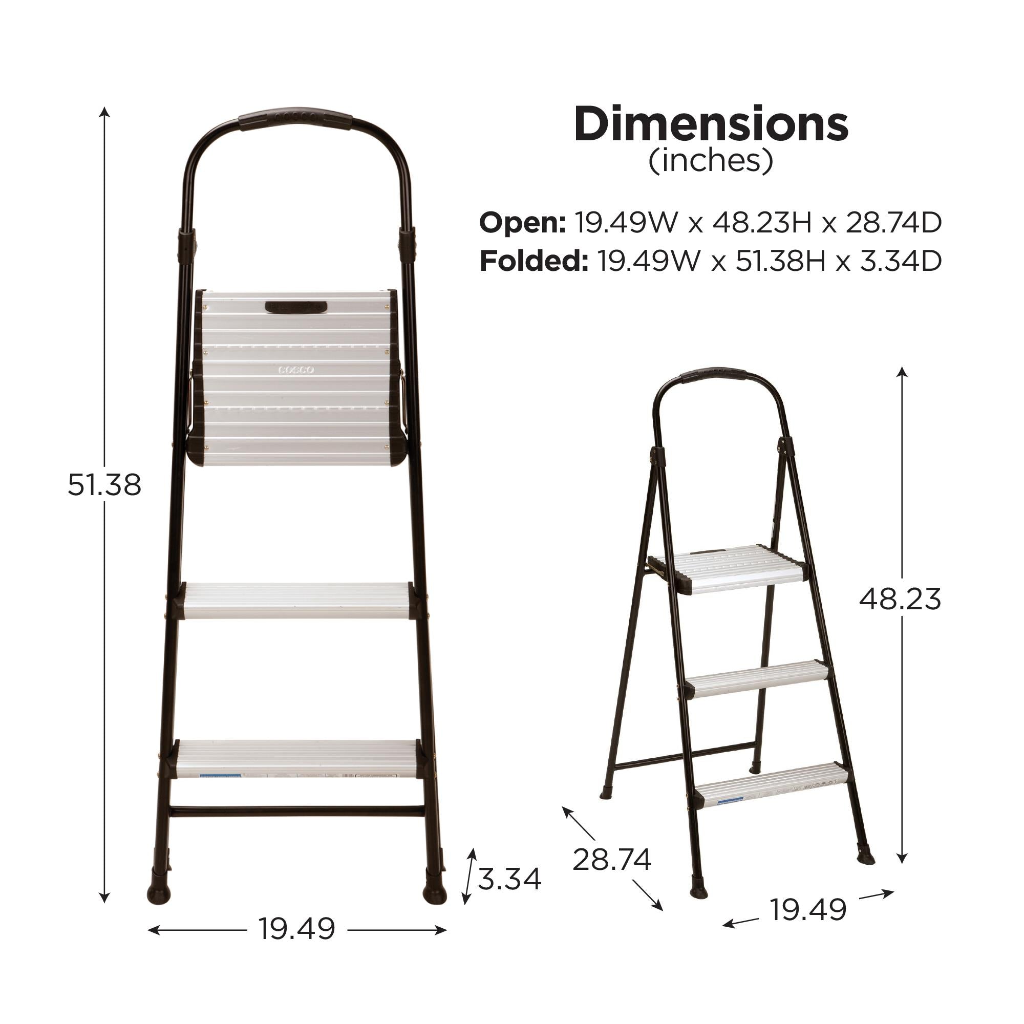 Cosco 3 wide step stool clearance