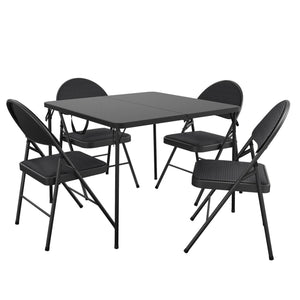 BRIDGEPORT Big Tall 5 Piece Folding Table Comfort Fabric
