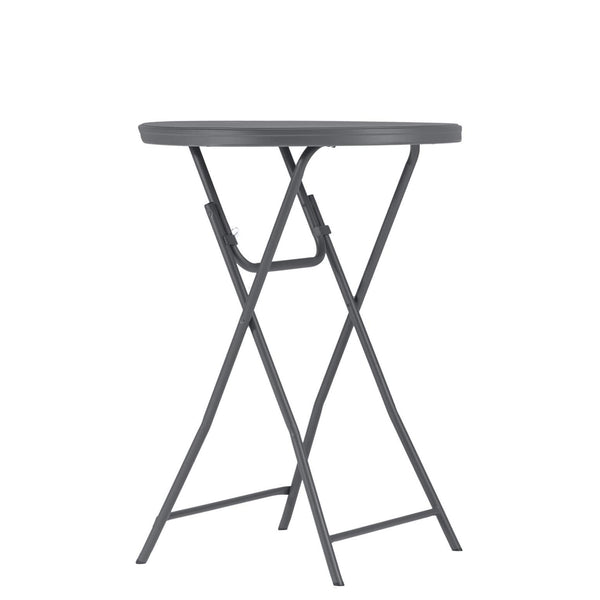 ZOWN Classic Commercial Cocktail Folding Table - Gray - 1-Pack