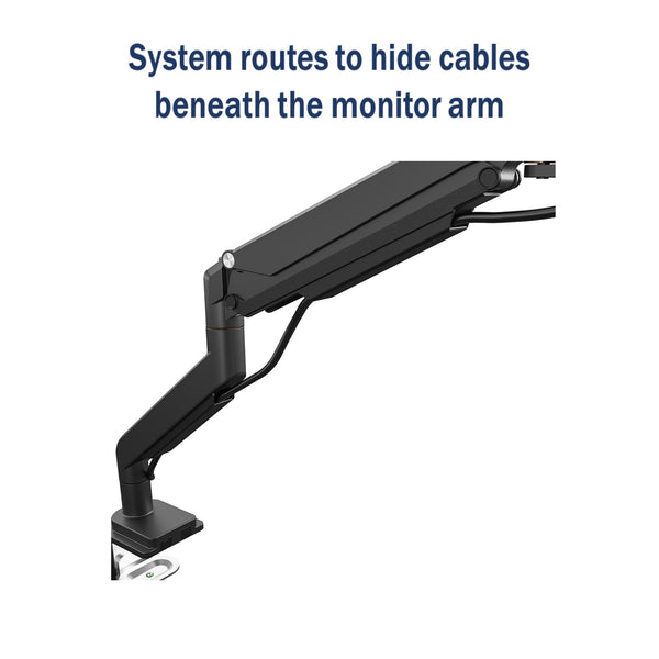 BRIDGEPORT Dual Monitor Arm - Black - 1-Pack