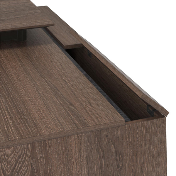 Bridgeport Commercial V-1 L-Shape Desk - Medium Brown - N/A