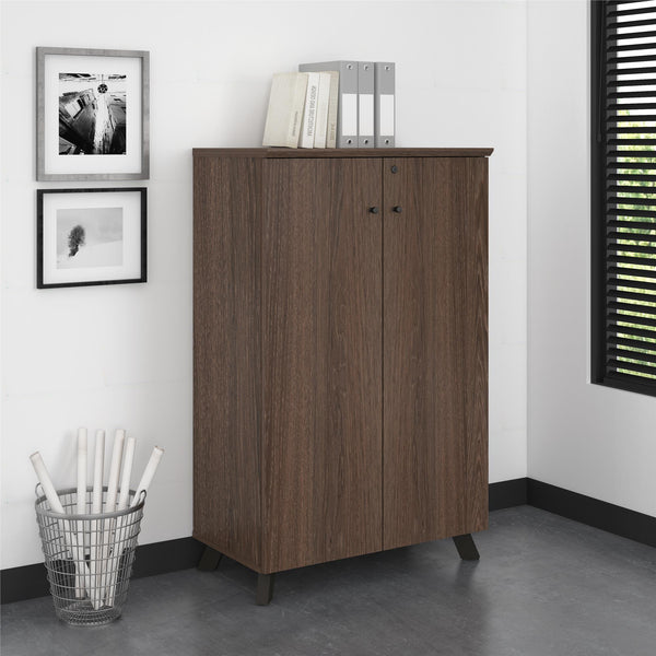 Bridgeport Commercial V-1 Storage Cabinet - Medium Brown - N/A