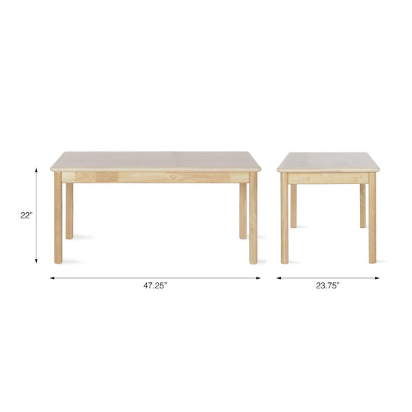 Activity Table, Rectangle, 19" x 47.25" x 23.75" - Natural - N/A