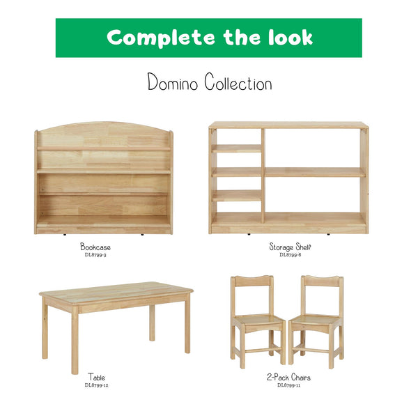 Storage Shelf Divider, Solid Wood, (24" x 35.5" x 12") - Natural - N/A