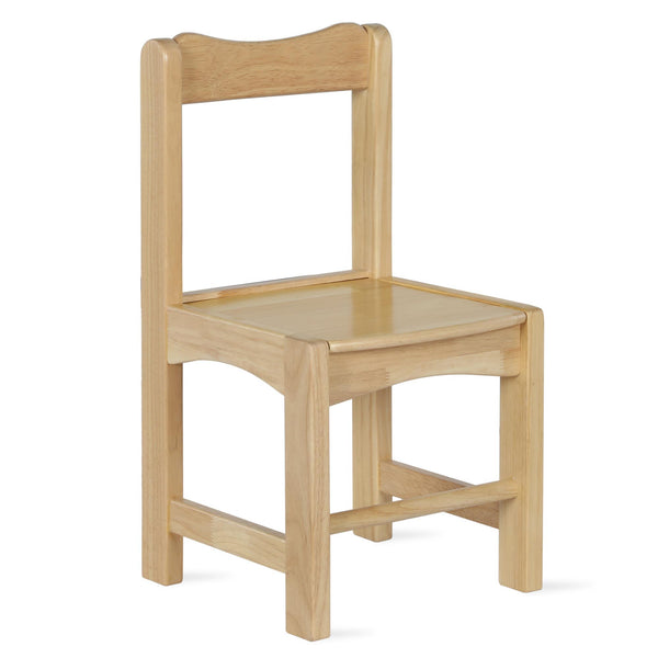 Chairs, Solid Wood, Set of 2 (22" x 11.4" x 11.4" per chair) - Natural - N/A