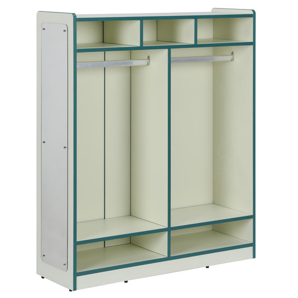 Locker, Coat Storage Cubby, (47.25" x 39.4" x 13.4") - White - N/A