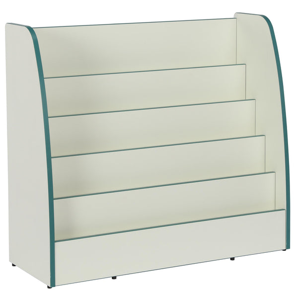 Bookcase, Display Caddy, (31.5" x 35.5" x 13.4") - White - N/A