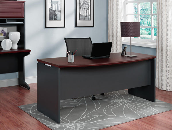 Bridgeport Commercial V-2 Executive Desk - Cherry - N/A