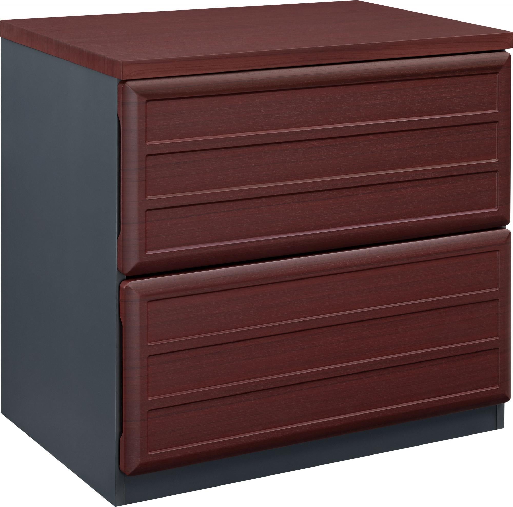 BRIDGEPORT Commercial V-2 Lateral File Cabinet - Cherry - N/A